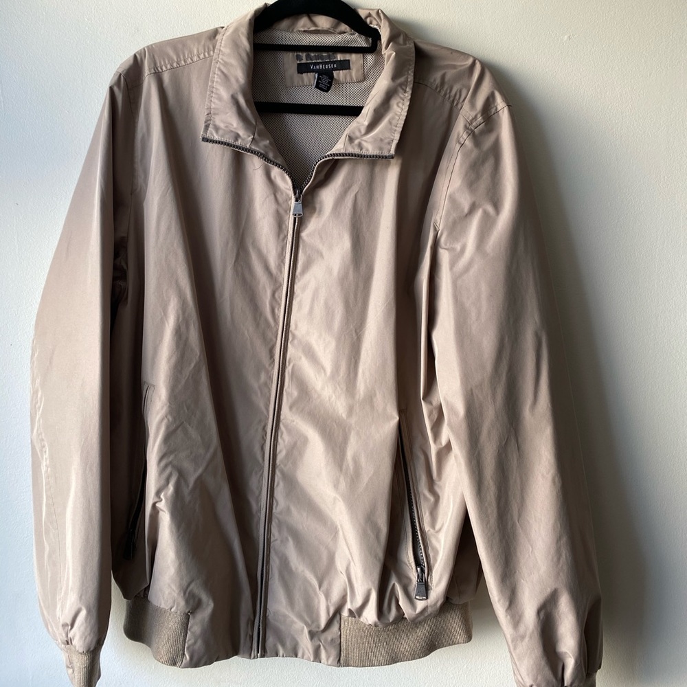 Tan bomber jacket
